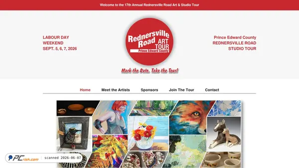 rednersvilleroadarttour.com screenshot