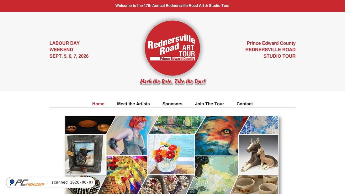 Zrzut ekranu rednersvilleroadarttour.com