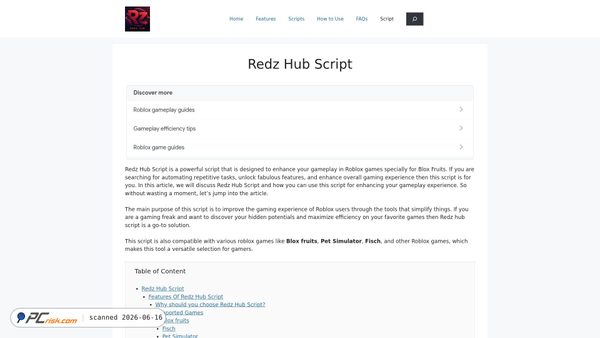 redzhubscripts.com screenshot