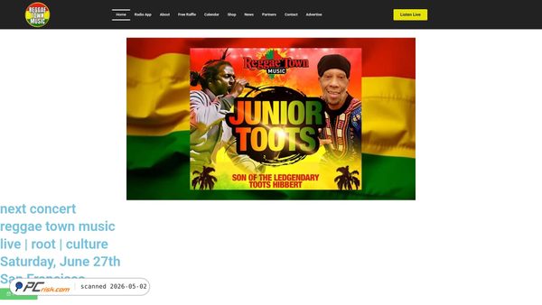 reggaetownmusic.com screenshot