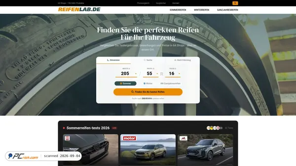 reifenlab.de Screenshot