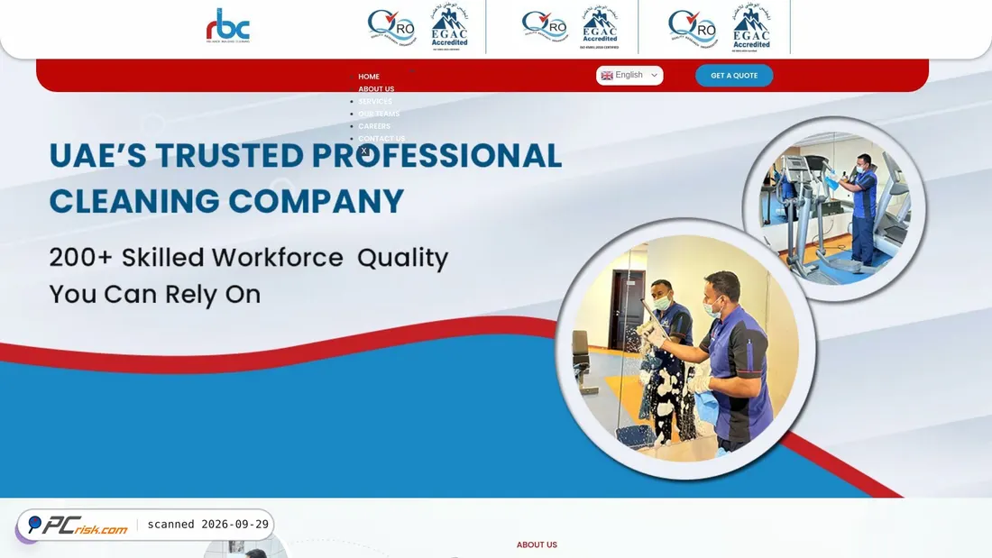 Screenshot of relianceuae.com