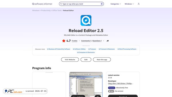 reload-editor.software.informer.com screenshot