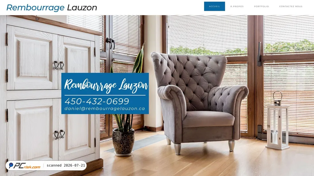 Screenshot of rembourragelauzon.ca