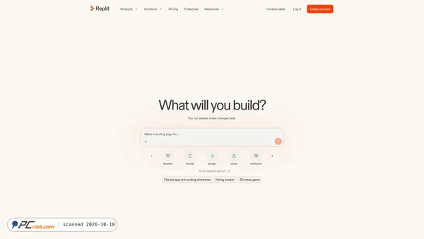 Screenshot di replit.com