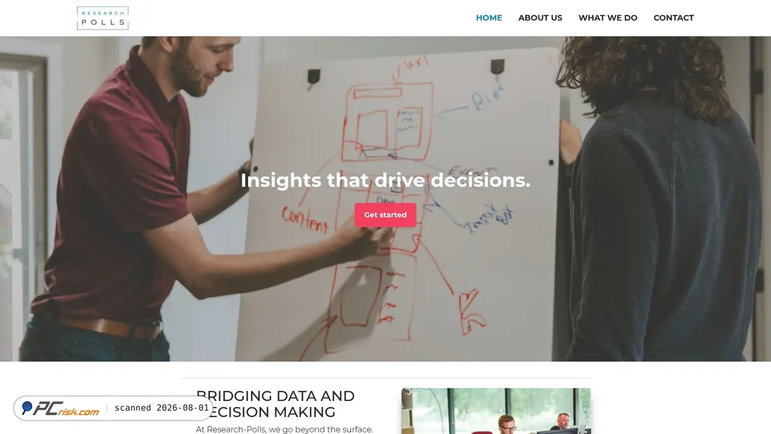 Screenshot of research-polls.com