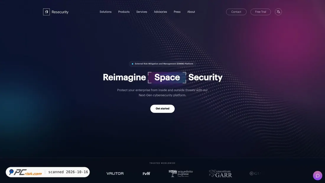 Screenshot of resecurity.com