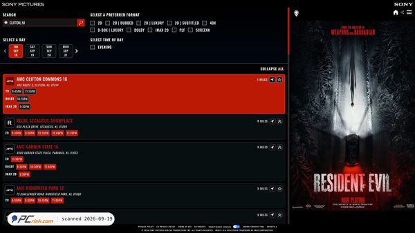 residentevil.movie screenshot