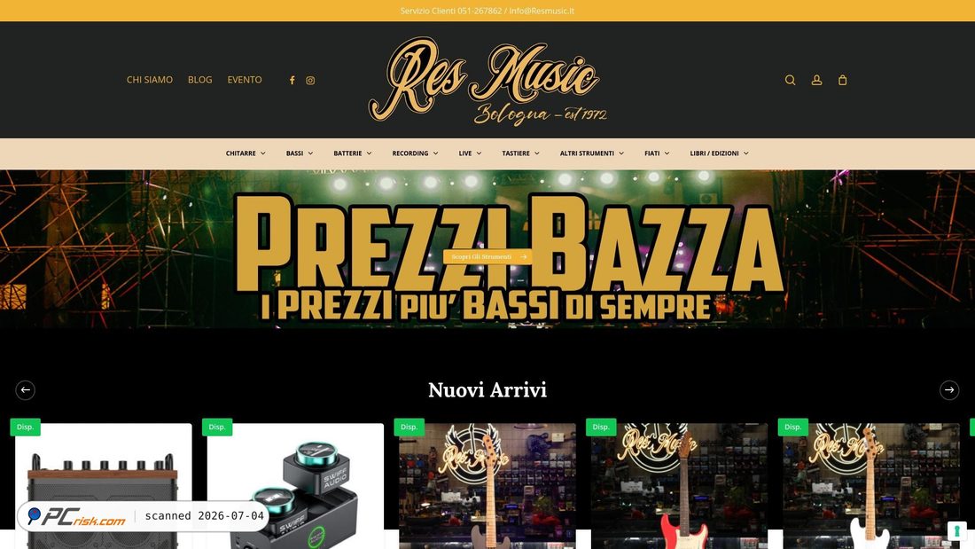 Screenshot of resmusic.it