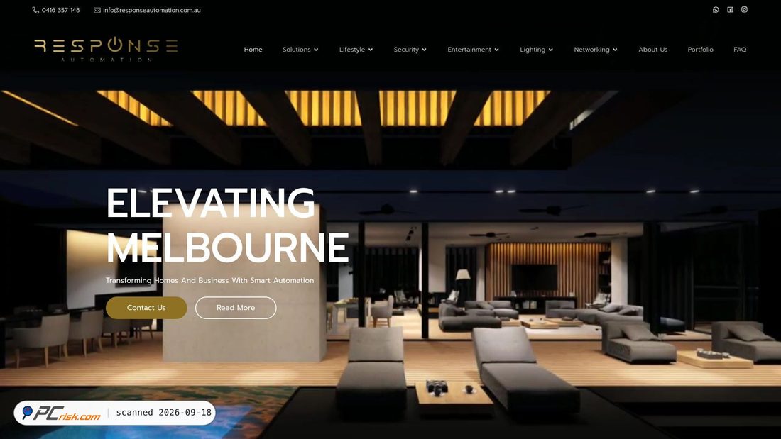 Captura de ecrã de responseautomation.com.au