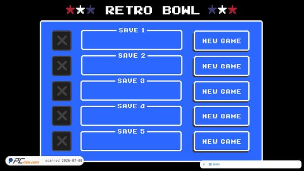 retrobowl.org screenshot