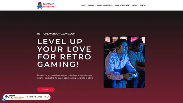 retroplaygroundzone.com Screenshot