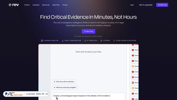 rev.com screenshot