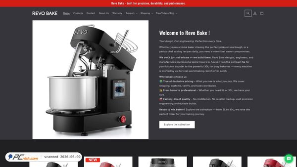 revobake.com screenshot