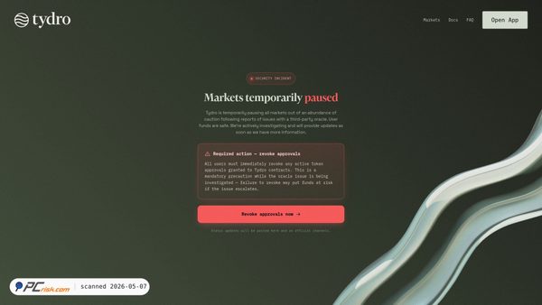 revoke-tydro.com screenshot