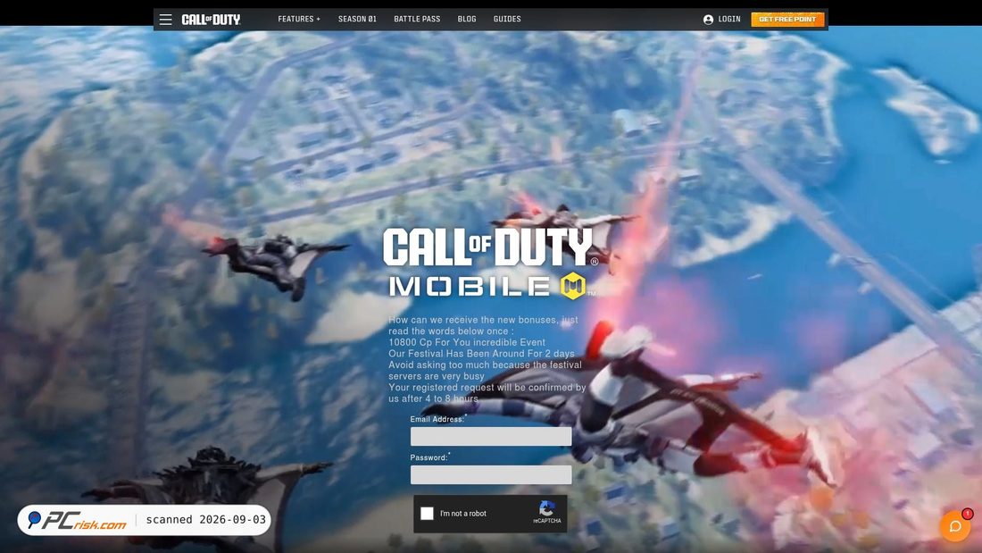 Captura de pantalla de rewardcp.com