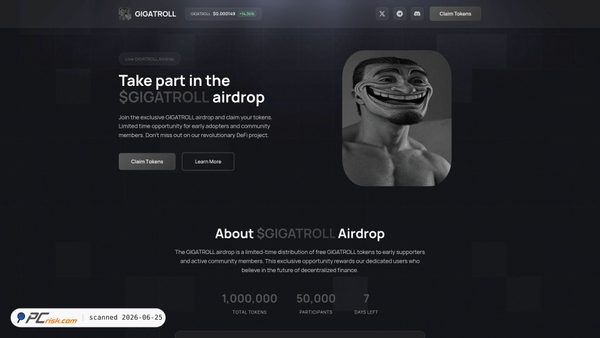 rewardtoken.live screenshot