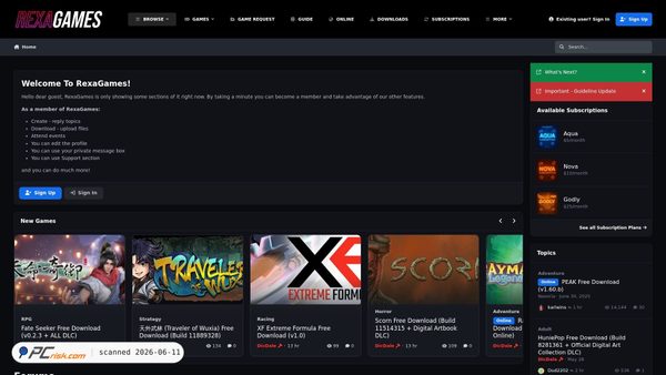 rexagames.com screenshot