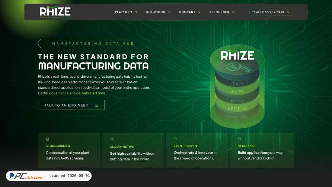Screenshot von rhize.com