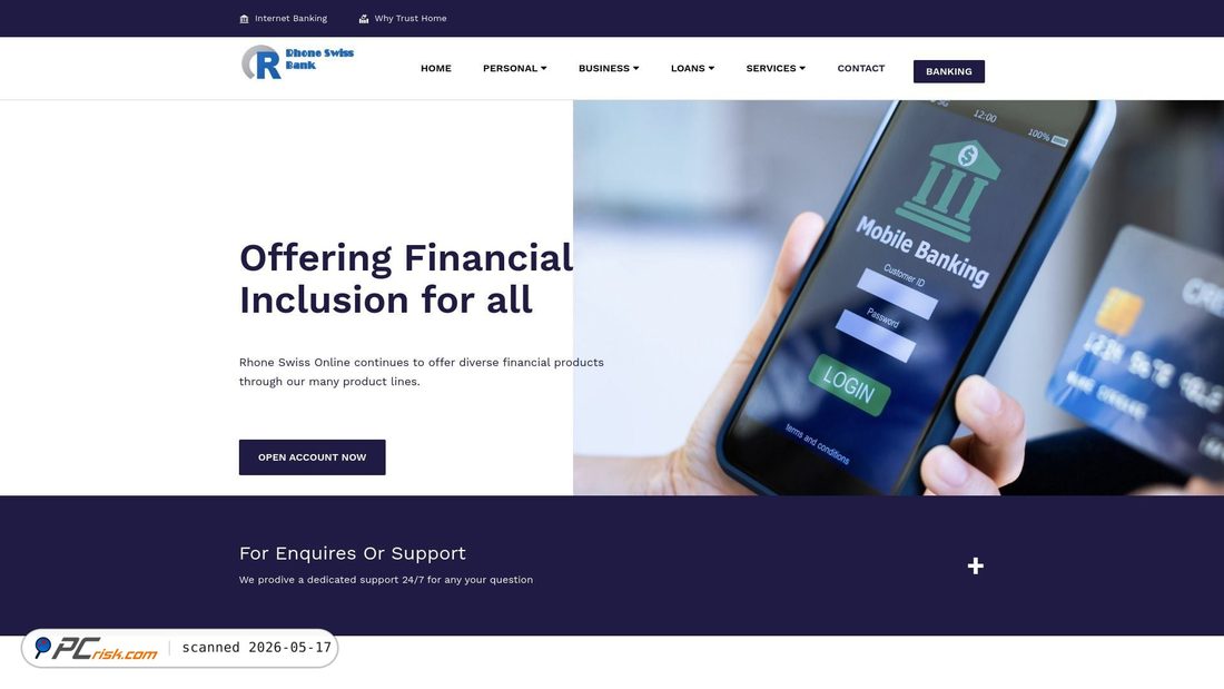 Screenshot of rhoneswiss.online