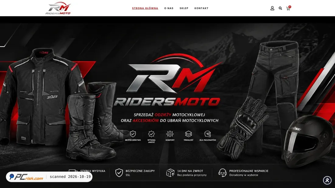 Screenshot of ridersmoto.pl