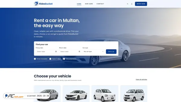 ridesbucket.com Screenshot