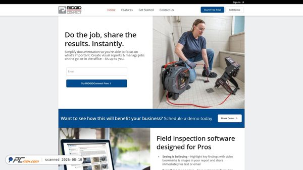 ridgidconnect.com screenshot