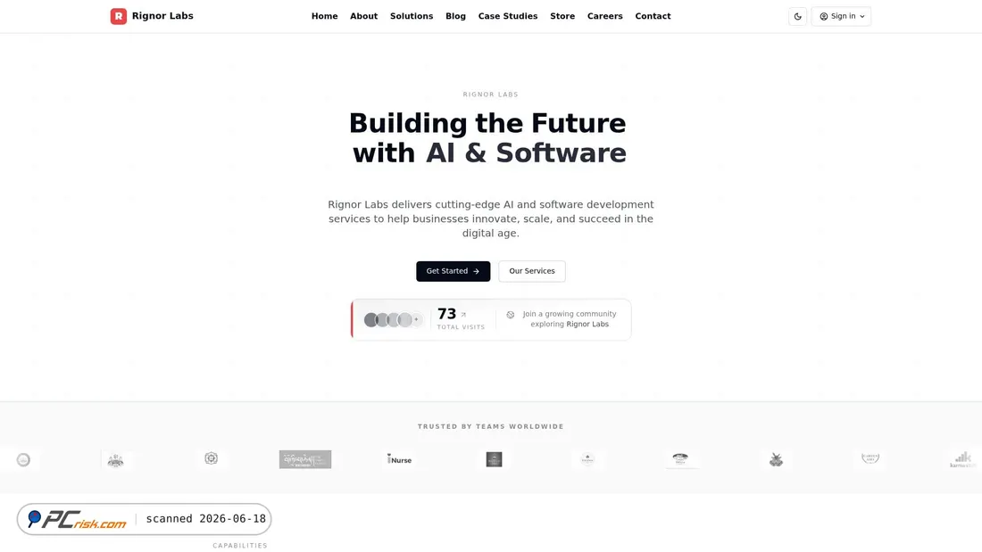 Screenshot of rignor.net