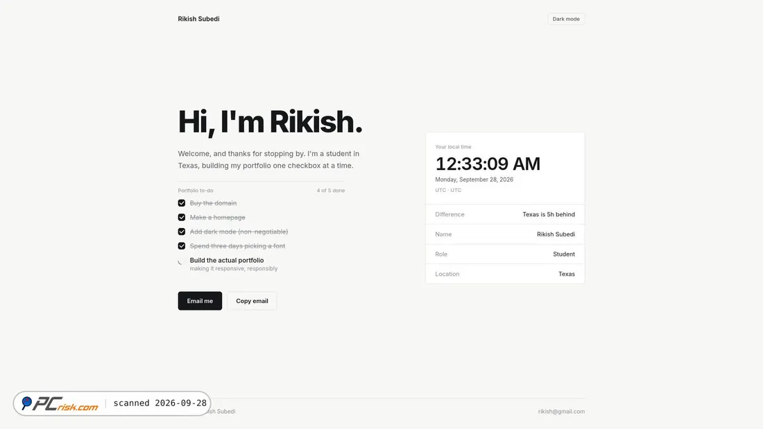Screenshot of rikish.com