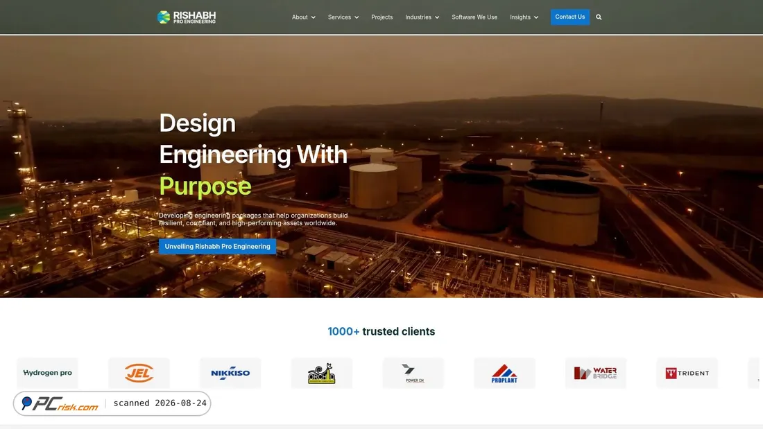 Screenshot of rishabheng.com