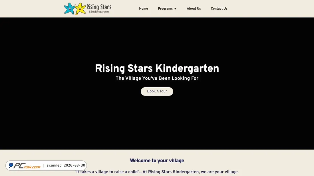 Screenshot von risingstarskindergarten.com.au