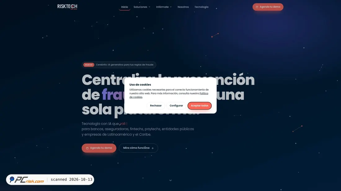 Screenshot of risktech.com.co