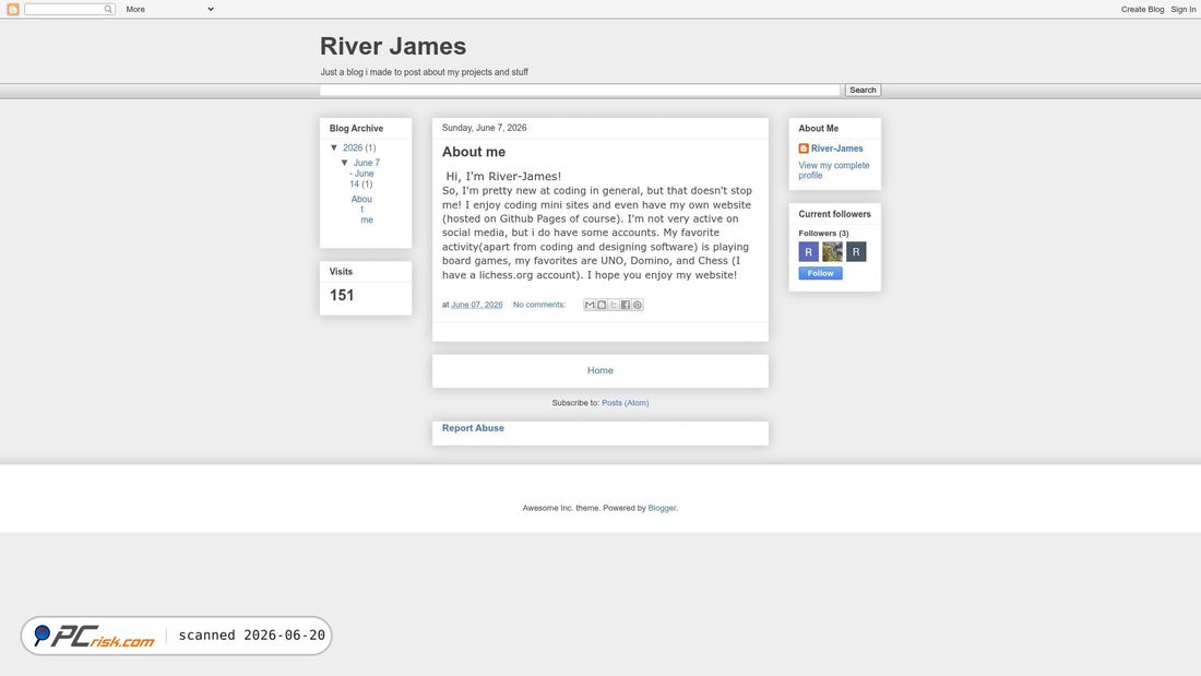 Screenshot of river-james.blogspot.com