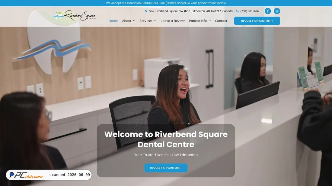 Screenshot of riverbendsquaredental.com