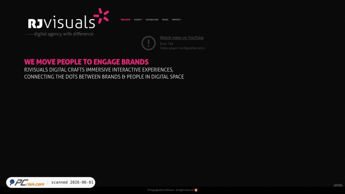 Screenshot of rjvisuals.com