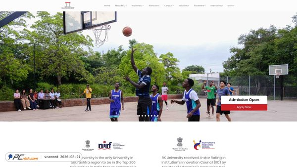 rku.ac.in screenshot