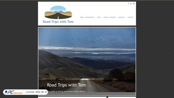 roadtripswithtom.com screenshot