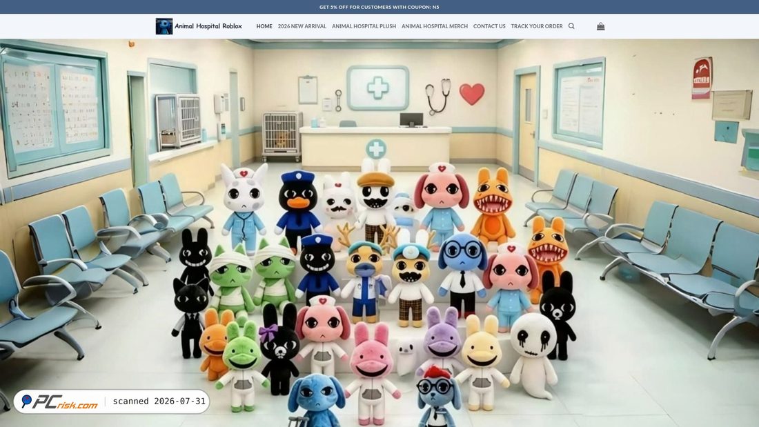 Screenshot of robloxanimalhospitalplush.com