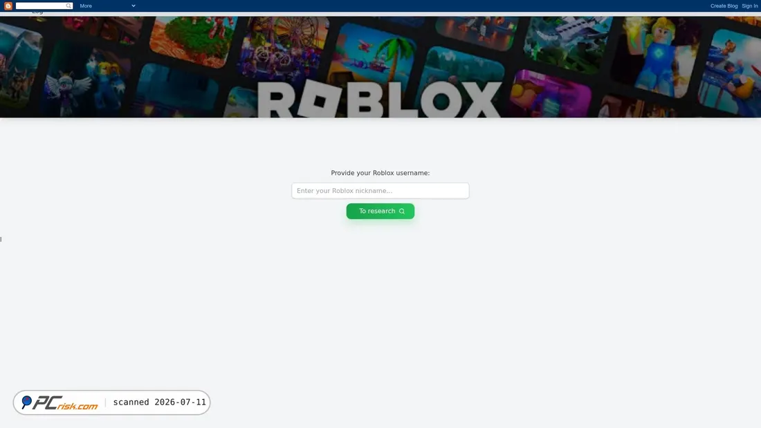 Screenshot of robux2026-claim-here.blogspot.com