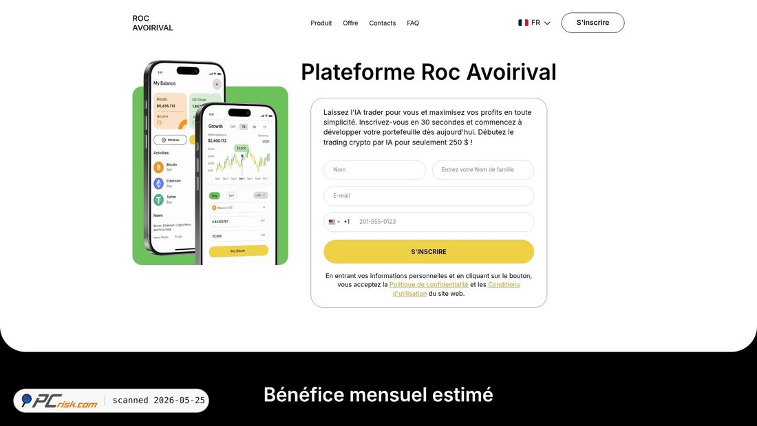 Screenshot of roc-avoirival.com