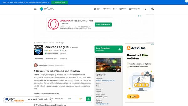 rocket-league.en.softonic.com screenshot