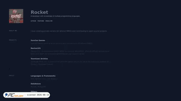 rocketprogrammer.me screenshot
