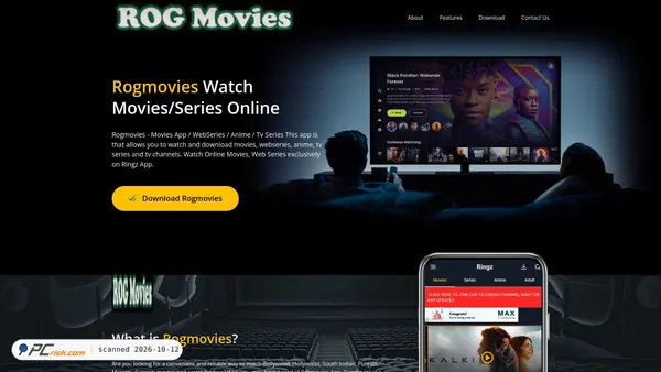 Zrzut ekranu rogmovies.in