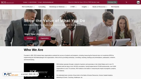 roiinstitute.net screenshot