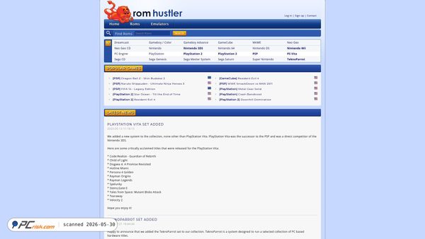 romhustler.org screenshot