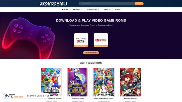 romsemu.com screenshot