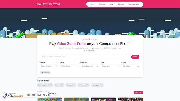 romsfun.com screenshot
