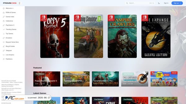 romshq.com screenshot