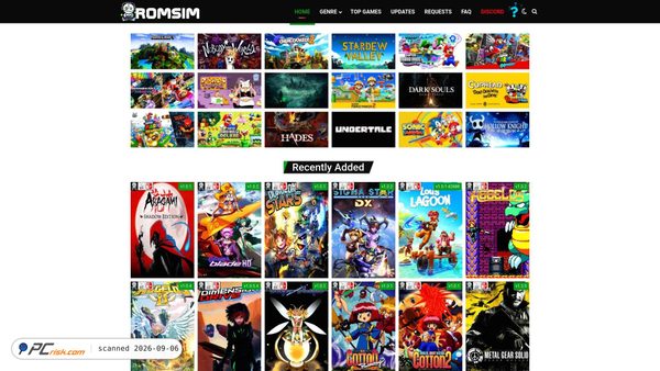 romsim.net Screenshot
