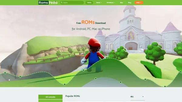 romspedia.com Screenshot